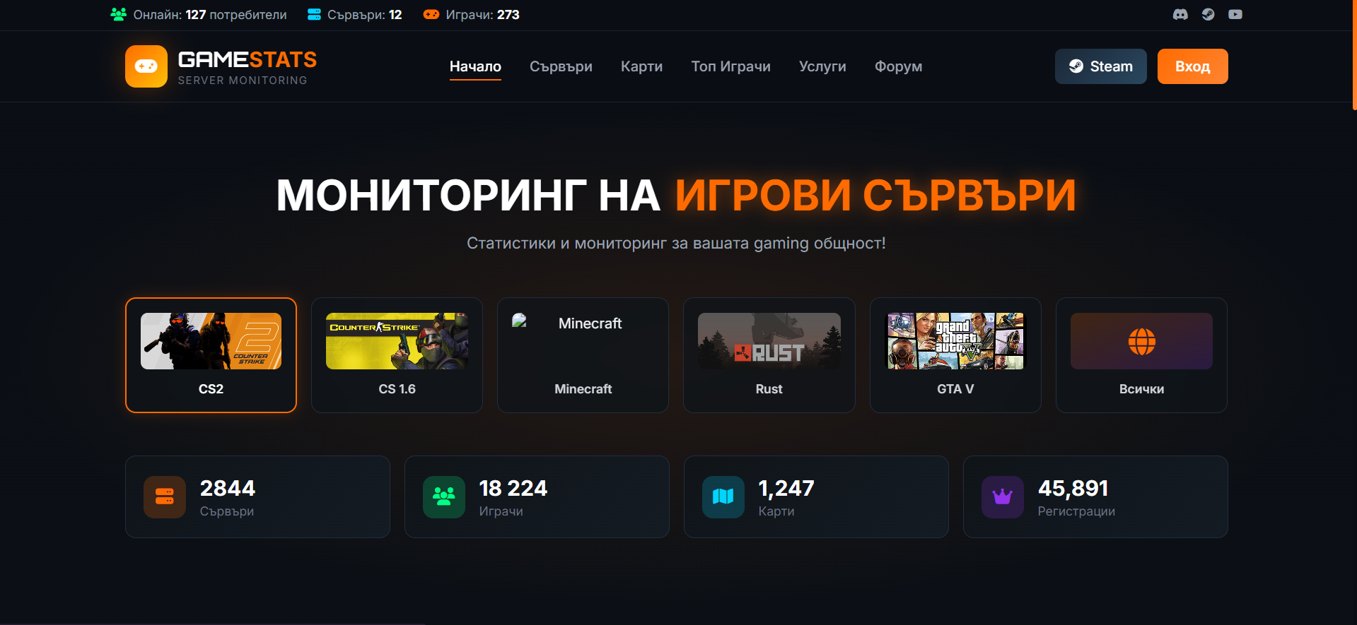 Снимка 2 — МОНИТОРИНГ НА ИГРОВИ СЪРВЪРИ